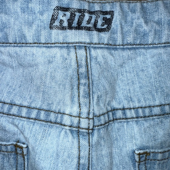 Vintage Harley Davidson Light Wash Jean Shorts Harley patches on back Sz 10 - Picture 6 of 13